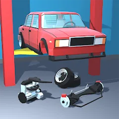 Взломанная Retro Garage - Car Mechanic  [МОД Unlocked] - полная версия apk на Андроид