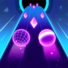 Взломанная Rolling Twins: Music Ball Rush (Роллинг Твинс)  [МОД Бесконечные монеты] - стабильная версия apk на Андроид