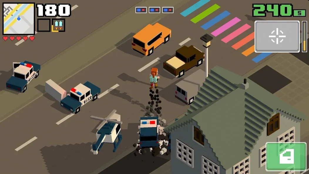 Smashy Road: Wanted 2 (Смэши Роуд)  [МОД Unlimited Money] Screenshot 1