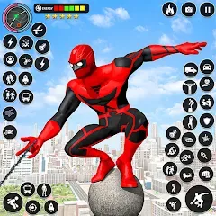 Взломанная Spider Rope Games - Crime Hero  [МОД Menu] - последняя версия apk на Андроид