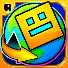 Взломанная Geometry Dash World (Геометри Дэш Ворлд)  [МОД Бесконечные монеты] - стабильная версия apk на Андроид