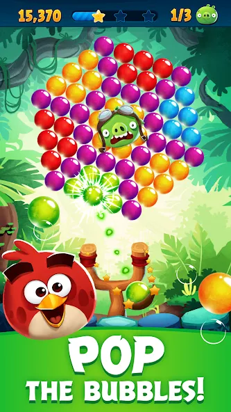 Angry Birds POP Bubble Shooter (Энгри Брдс ПОП Бабл Шутер)  [МОД Бесконечные монеты] Screenshot 1