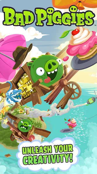 Bad Piggies (Бэд Пиггиз)  [МОД Menu] Screenshot 1