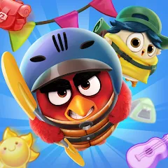 Скачать взломанную Angry Birds Match 3 (Энгри Бердс Матч 3)  [МОД Бесконечные монеты] - стабильная версия apk на Андроид