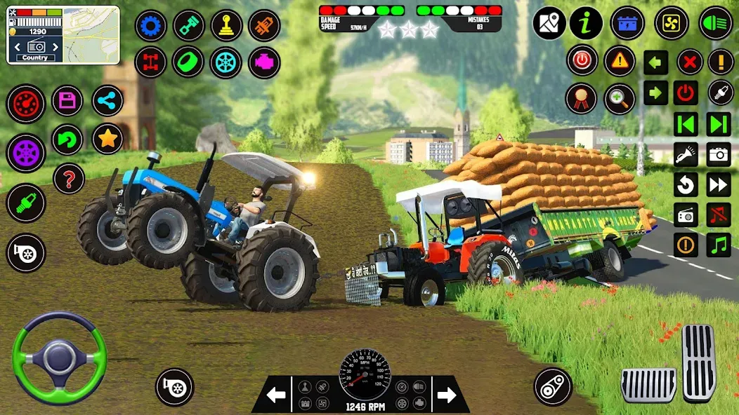 Indian Tractor Farming Games  [МОД Mega Pack] Screenshot 1