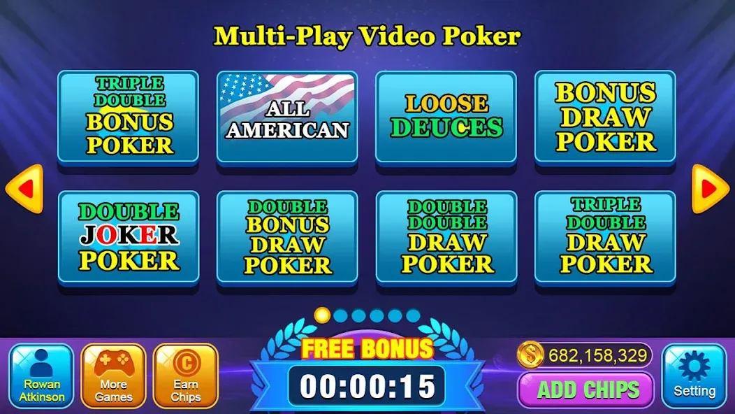 Video Poker Games - Multi Hand (Видео покер игры)  [МОД Бесконечные монеты] Screenshot 2