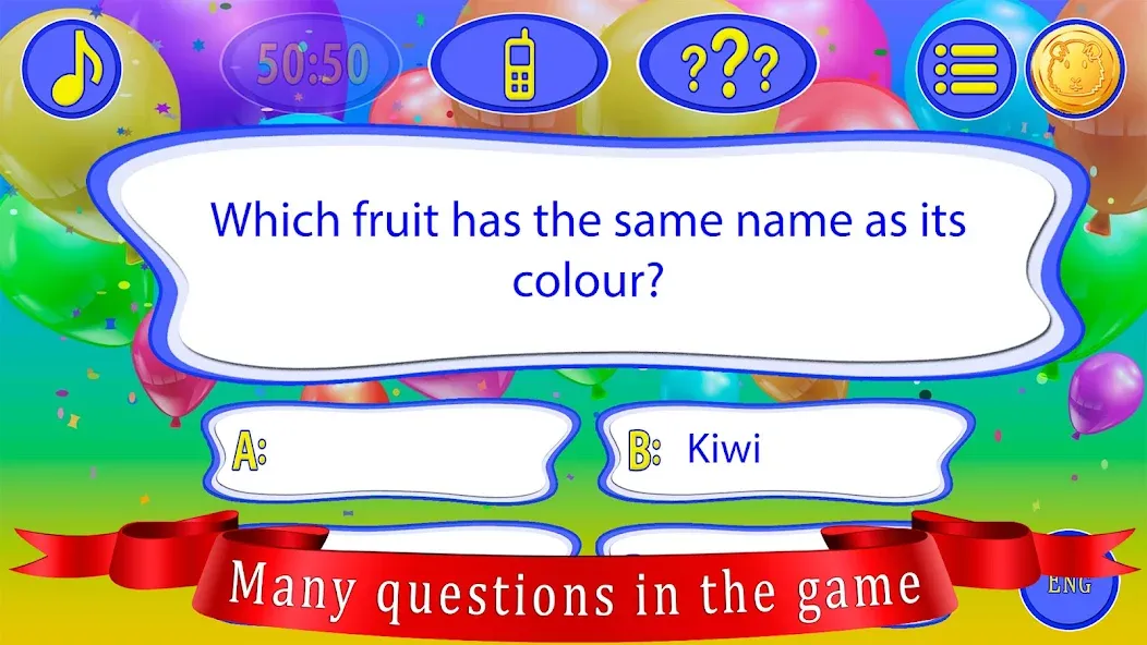 Kids Quiz Games: Millionaire  [МОД Unlocked] Screenshot 4