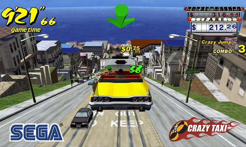 Crazy Taxi Classic (Крейзи Такси Классик)  [МОД Бесконечные деньги] Screenshot 1