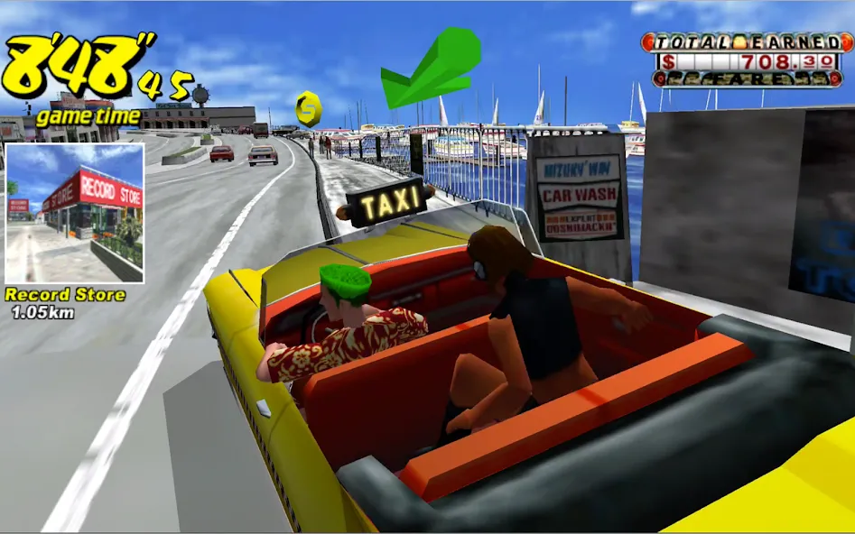 Crazy Taxi Classic (Крейзи Такси Классик)  [МОД Бесконечные деньги] Screenshot 5