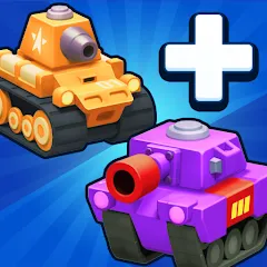 Скачать взлом Merge Tanks - Battle Game (Мердж Танкс)  [МОД Mega Pack] - последняя версия apk на Андроид