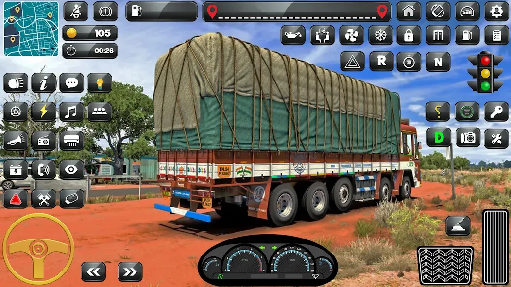 Indian Truck Driver Simulator  [МОД Unlimited Money] Screenshot 2