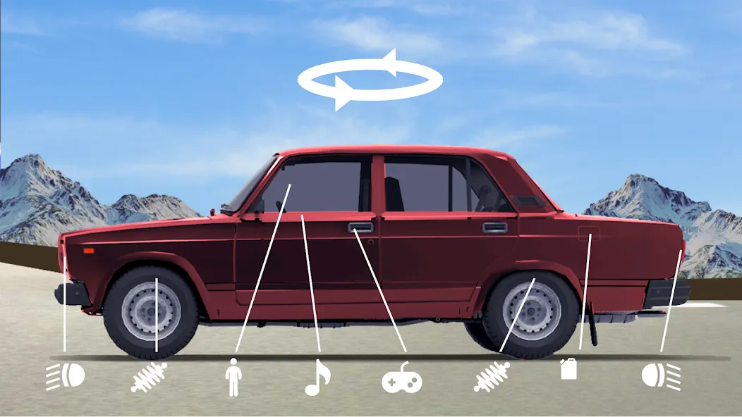 Drive Classic VAZ 2107 Parking  [МОД Все открыто] Screenshot 2