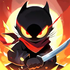 Взломанная Ninja Cat - Idle Arena (Крейзи Ниндзя Кэт)  [МОД Mega Pack] - полная версия apk на Андроид