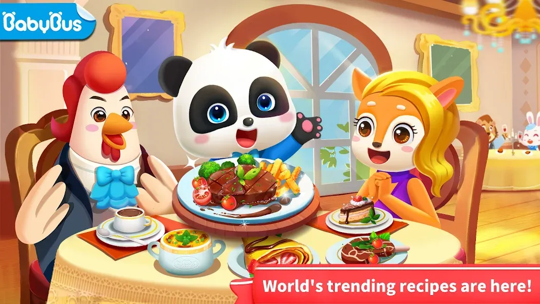 Little Panda's World Recipes  [МОД Бесконечные деньги] Screenshot 1