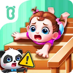 Скачать взломанную Baby Panda Home Safety  [МОД Много монет] - стабильная версия apk на Андроид