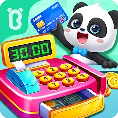 Скачать взломанную Baby Panda's Supermarket  [МОД Mega Pack] - последняя версия apk на Андроид