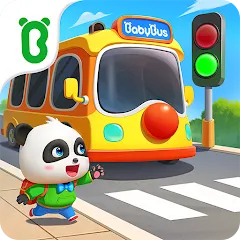 Взломанная Baby Panda's School Bus  [МОД Mega Pack] - последняя версия apk на Андроид