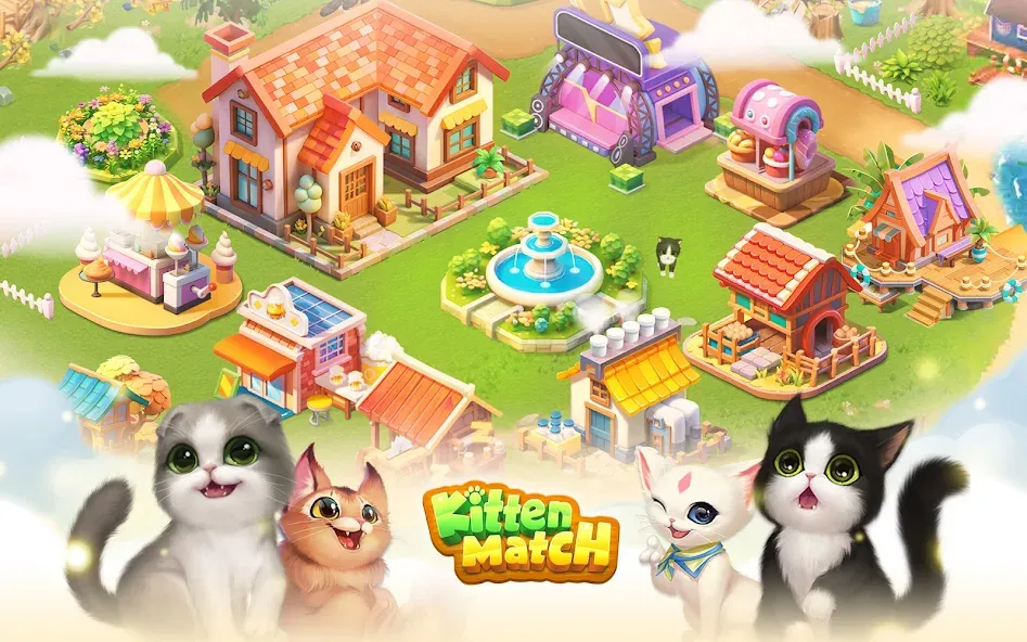 Kitten Match (Киттен Матч)  [МОД Меню] Screenshot 1