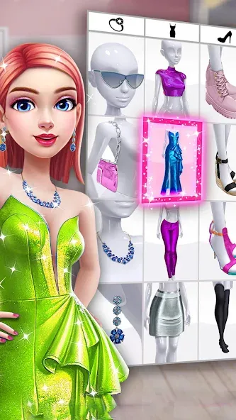 Fashion Makeover Stylist Game  [МОД Все открыто] Screenshot 1