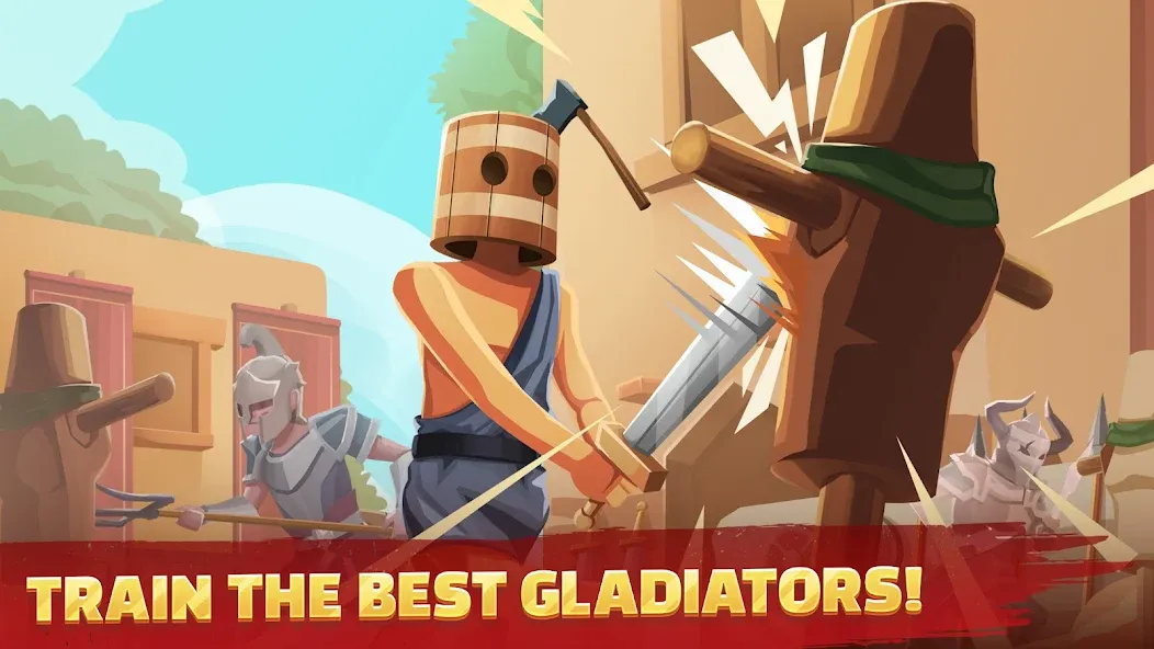 Gladiators Arena: Idle Tycoon (Гладиаторская арена)  [МОД Много монет] Screenshot 2