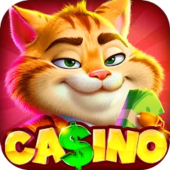 Взломанная Fat Cat Casino - Slots Game (Фэт Кэт Казино)  [МОД Много денег] - последняя версия apk на Андроид