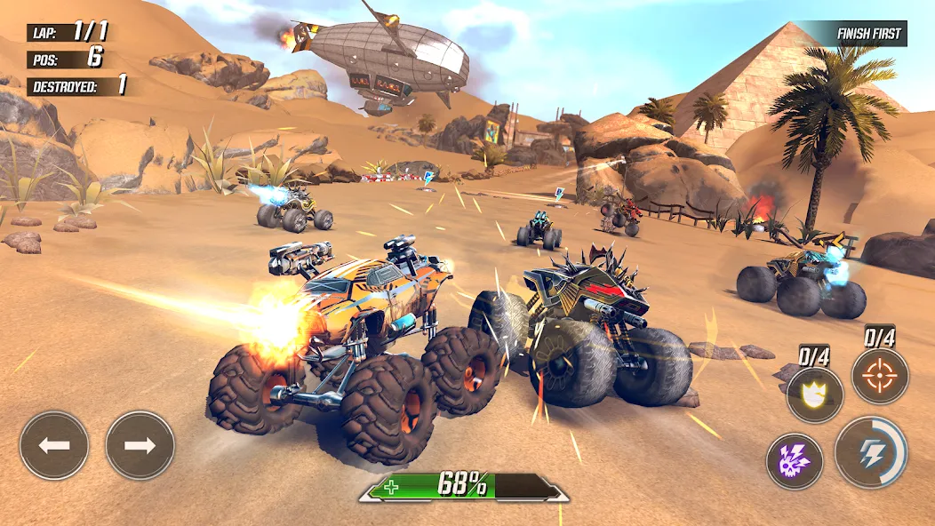 RACE: Rocket Arena Car Extreme (РЕЙС)  [МОД Menu] Screenshot 1