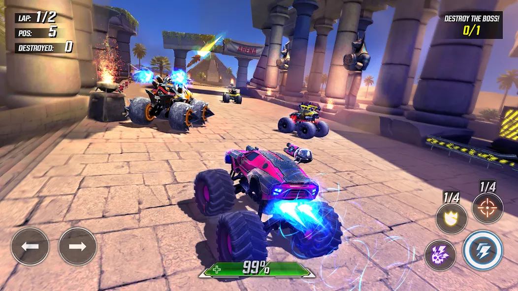 RACE: Rocket Arena Car Extreme (РЕЙС)  [МОД Menu] Screenshot 5