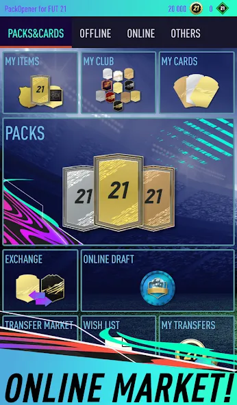 Pack Opener for FUT 21 (Пакопенер для  21)  [МОД Все открыто] Screenshot 2