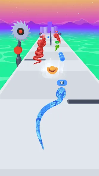 Snake Run Race・3D Running Game (Снейк Ран Рейс)  [МОД Mega Pack] Screenshot 4