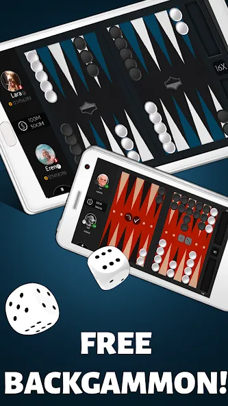 Backgammon Offline  [МОД Много денег] Screenshot 2