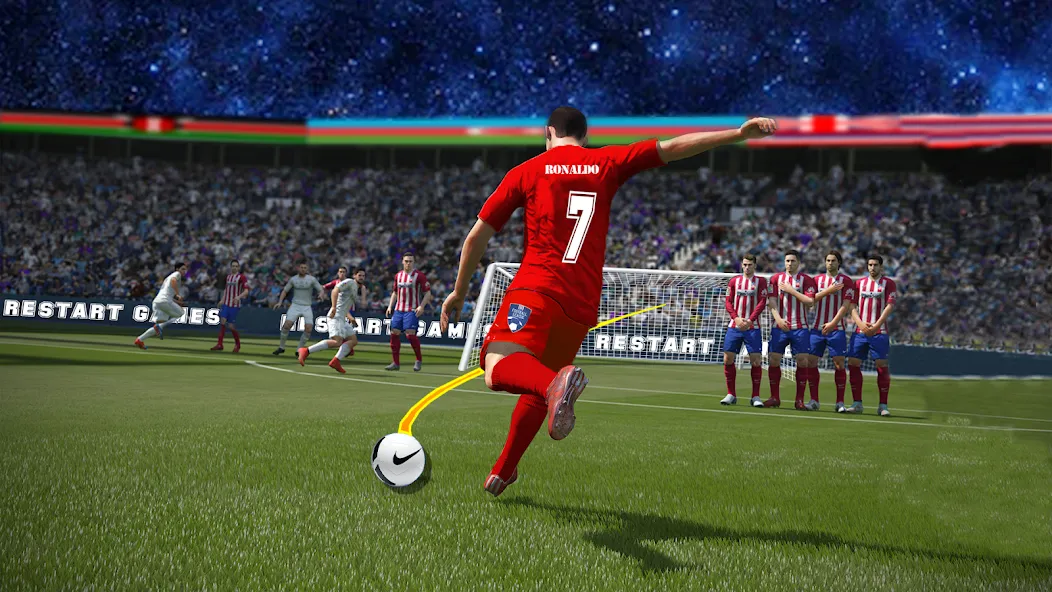 Soccer Kick Football Champion  [МОД Много монет] Screenshot 2