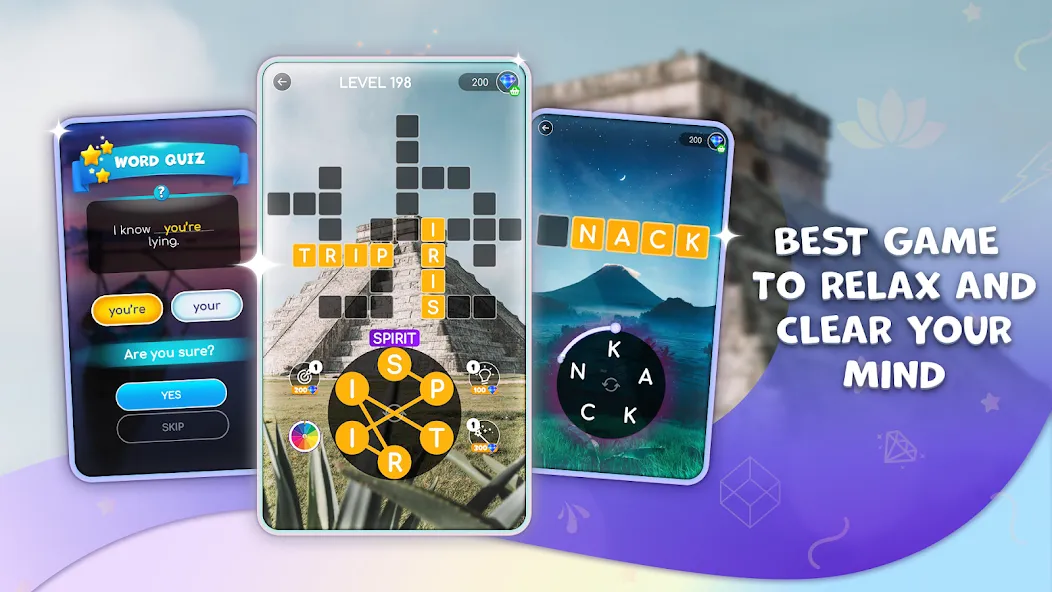 Calming Crosswords Word Puzzle  [МОД Mega Pack] Screenshot 2