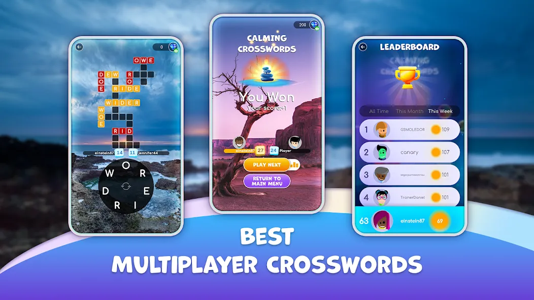 Calming Crosswords Word Puzzle  [МОД Mega Pack] Screenshot 3