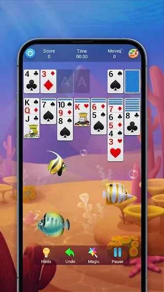 Solitaire, Klondike Card Games  [МОД Много монет] Screenshot 2