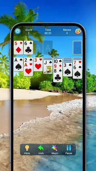 Solitaire, Klondike Card Games  [МОД Много монет] Screenshot 4