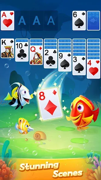 Solitaire 3D Fish  [МОД Unlocked] Screenshot 4