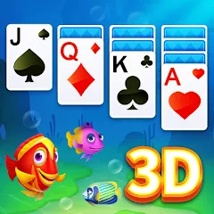 Скачать взлом Solitaire 3D Fish  [МОД Unlocked] - стабильная версия apk на Андроид