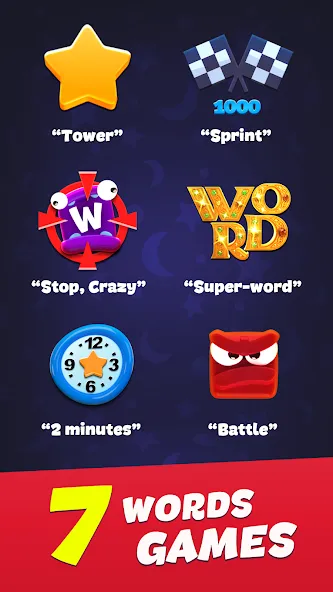 Toy Words play together online (Той Вордс)  [МОД Бесконечные монеты] Screenshot 1