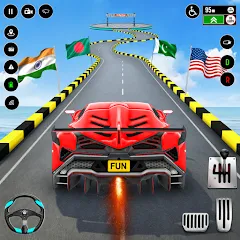 Скачать взлом GT Car Stunt : Ramp Car Stunts (ДжиТи Кар Стант)  [МОД Много денег] - стабильная версия apk на Андроид