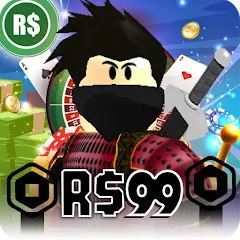 Скачать взломанную Robux For Robux , Casino Robux  [МОД Mega Pack] - стабильная версия apk на Андроид