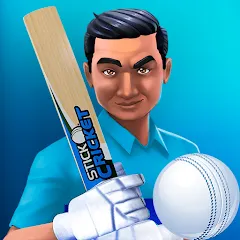 Скачать взлом Stick Cricket Clash (тик Крикет Клаш)  [МОД Бесконечные деньги] - последняя версия apk на Андроид