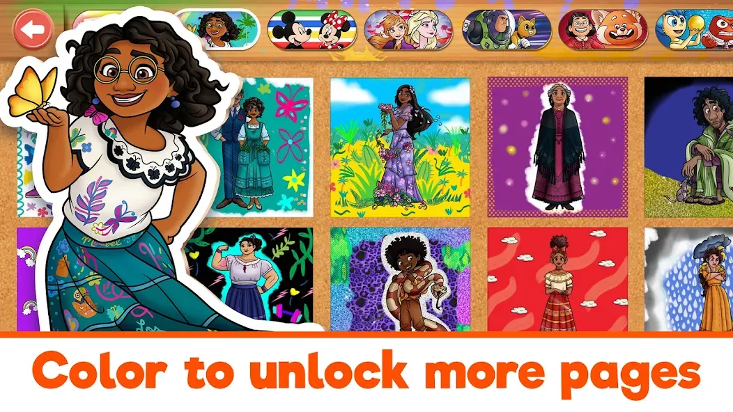 Disney Coloring World (Дисней)  [МОД Много монет] Screenshot 5