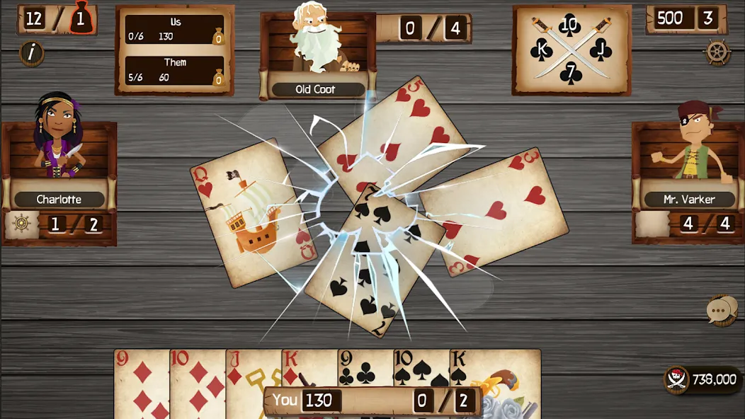 Spades Cutthroat Pirates (Спейдс Каттхроат Пирейтс)  [МОД Menu] Screenshot 1