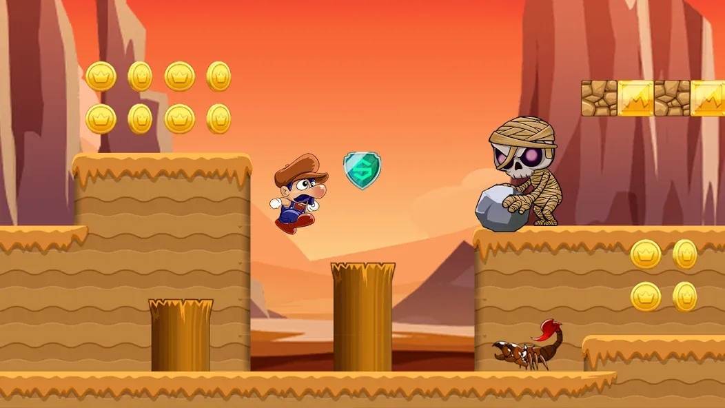 Super Bino Go:Adventure Jungle (Супер Бино Го)  [МОД Меню] Screenshot 2