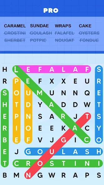 Word Search Puzzle Challenge (Уордсрч Пазл Челлендж)  [МОД Unlimited Money] Screenshot 1