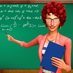 Взломанная High School Teacher Sim Games  [МОД Много монет] - полная версия apk на Андроид