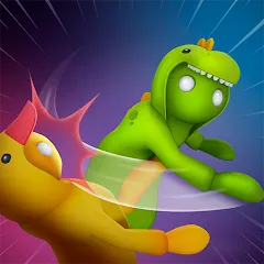 Скачать взлом Gang Battle Party: Animals 3D  [МОД Много монет] - полная версия apk на Андроид