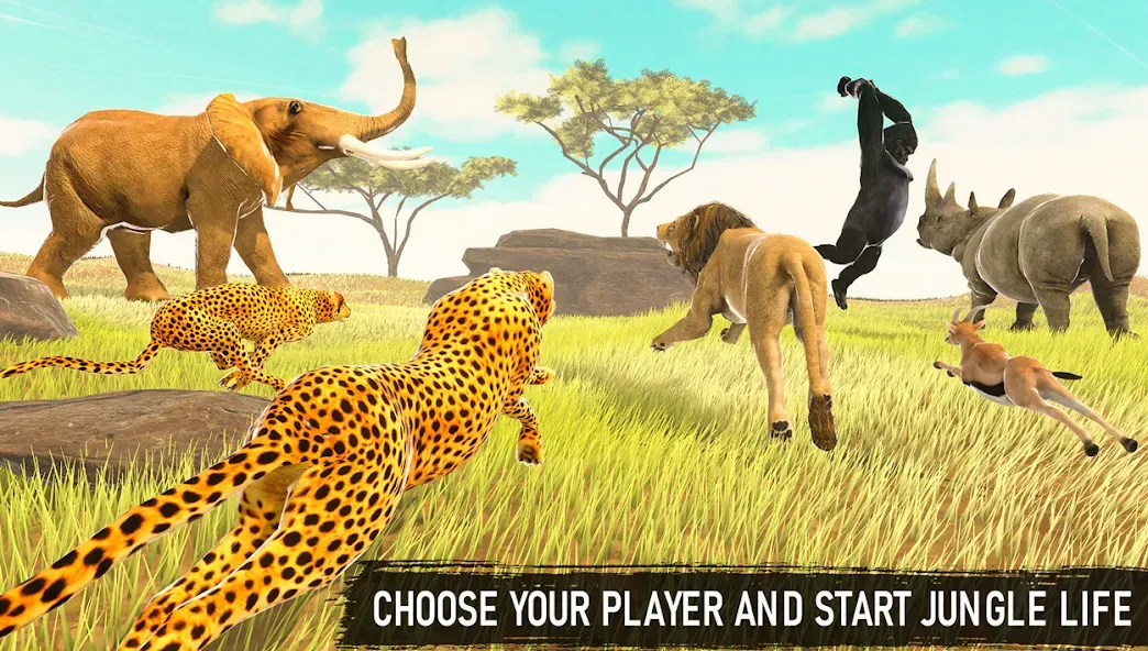 Savanna Safari: Land of Beasts (Саванна игра выживания животных)  [МОД Бесконечные деньги] Screenshot 3