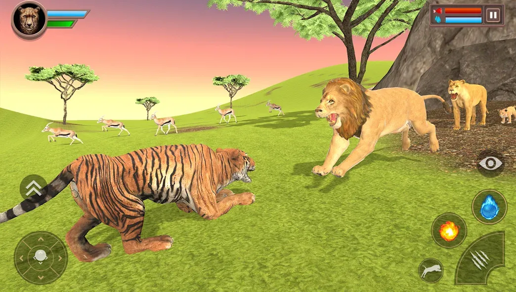 Savanna Safari: Land of Beasts (Саванна игра выживания животных)  [МОД Бесконечные деньги] Screenshot 4