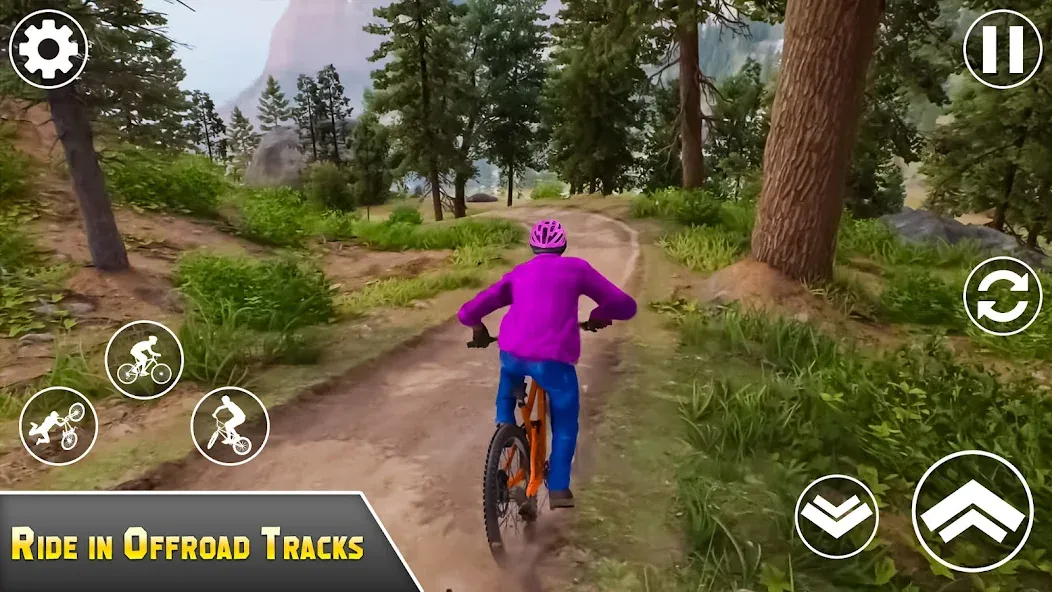 BMX Bicycle Games Offroad Bike  [МОД Много монет] Screenshot 2